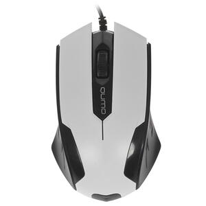 Мышь проводная Qumo M14, опт.,3кн., 1000 dpi, белый