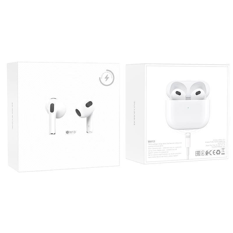 Bluetooth-наушники BOROFONE BW13 вкладыши True TWS (White)