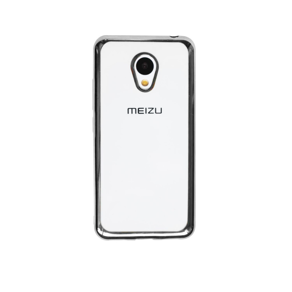 Чехол Meizu M3E силиконовый / графит...