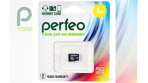 Карта памяти Perfeo micro SD 8GB class 4 без...