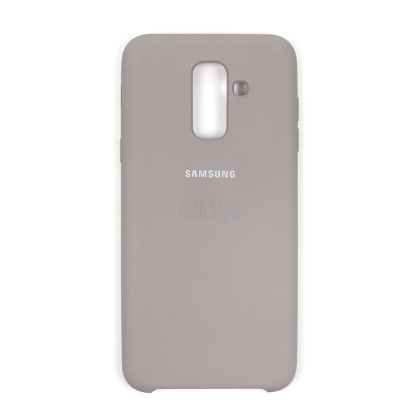Чехол Samsung A6 Plus 2018 Soft Touch Серый...