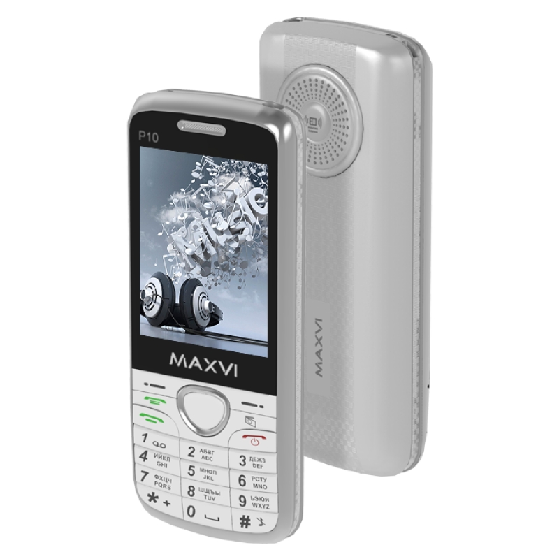 Телефон Maxvi P10 Silver  860560025660376 ...