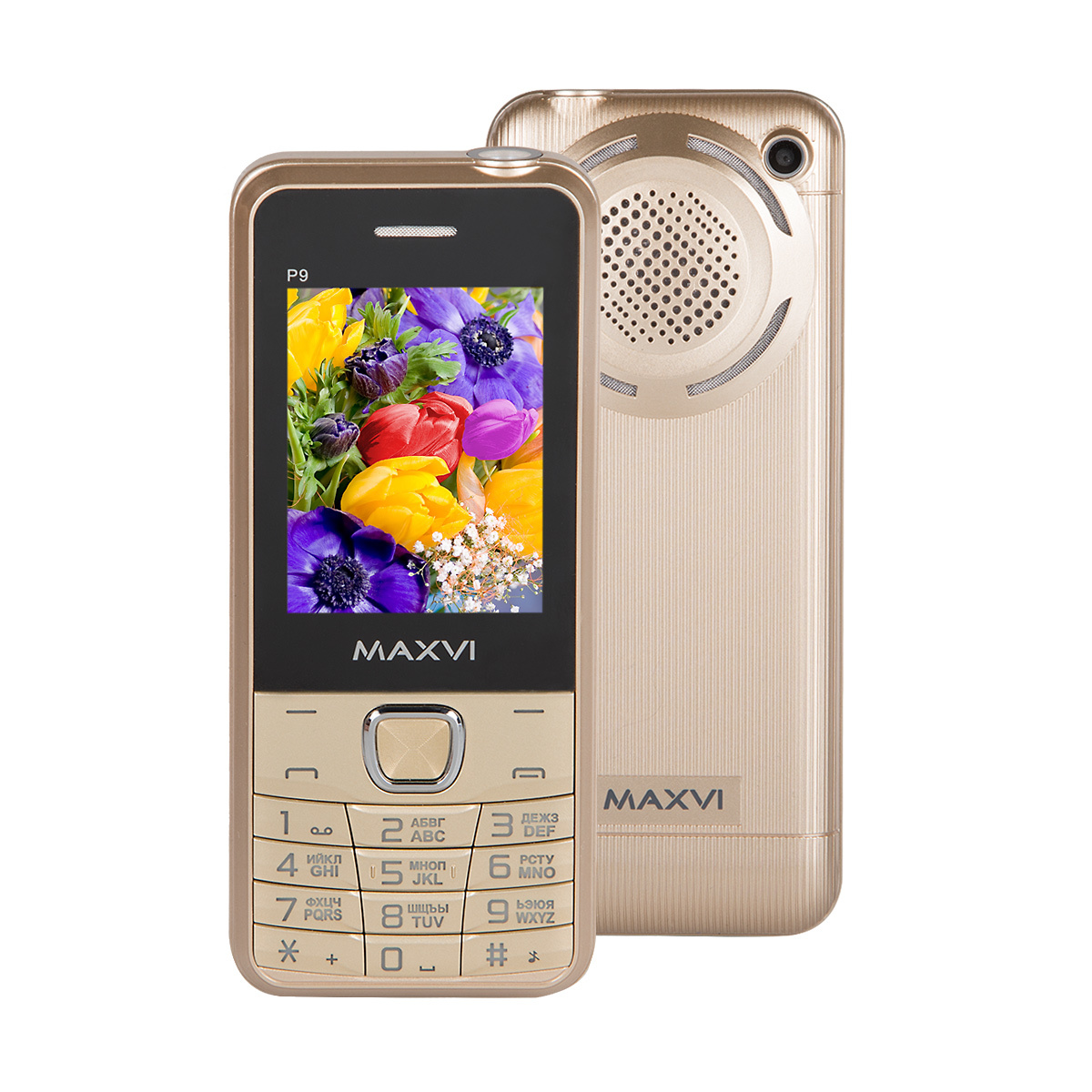 Телефон Maxvi P9 Gold  352442096037377 ...