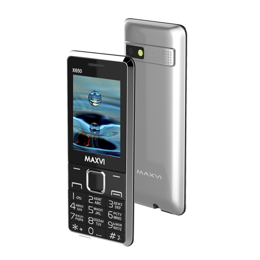 Телефон Maxvi X650 Silver  860560020925691 ...