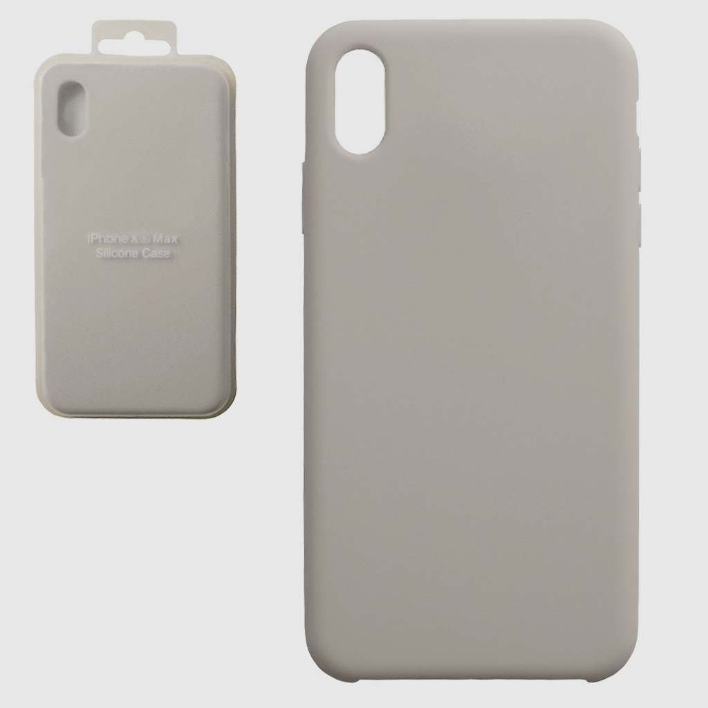 Чехол для iPhone XS Max Soft Touch серый...