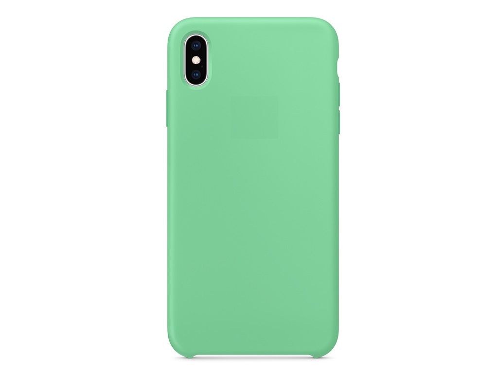 Чехол для iPhone XS Max Soft Touch лайм...