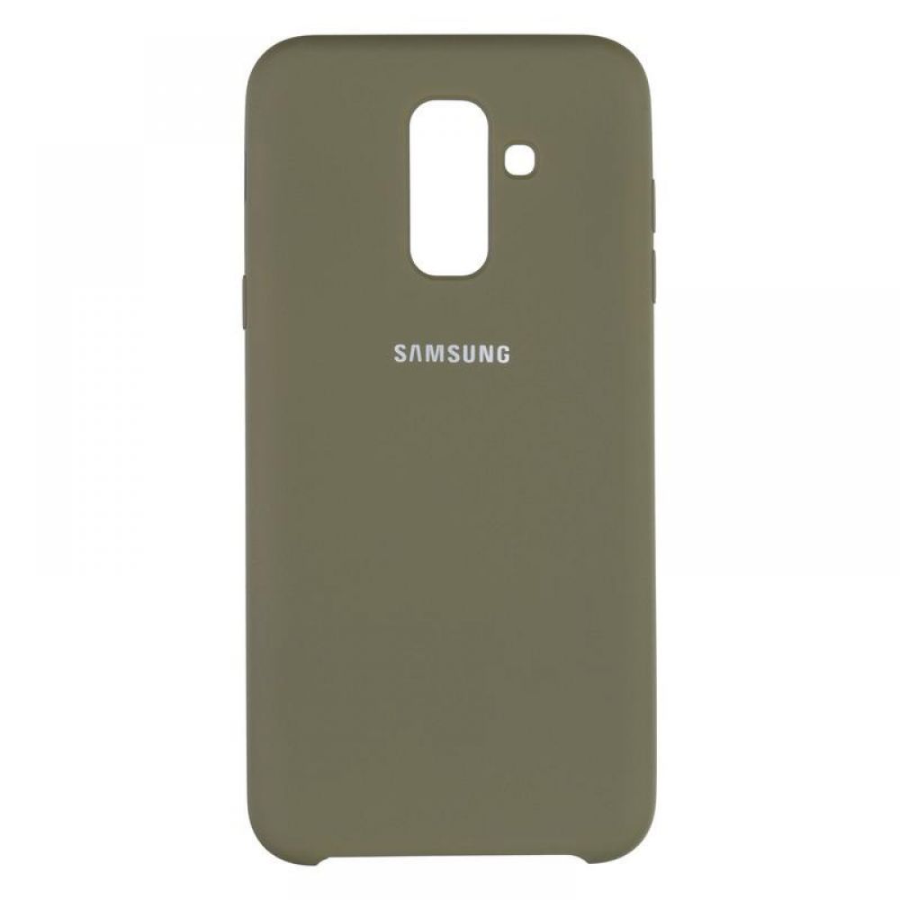 Чехол Samsung A6 2018 Soft Touch оливковый / 01...