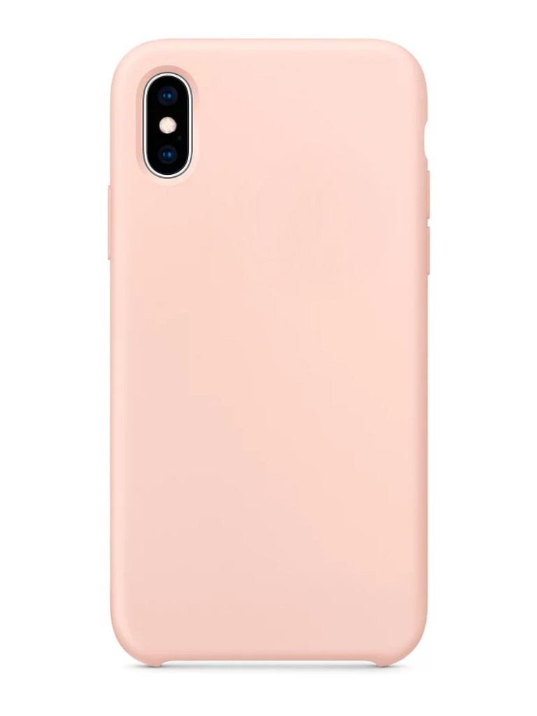 Чехол для iPhone XS Max Soft Touch розовый...