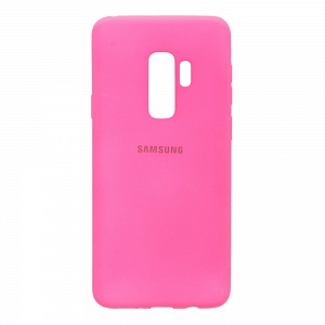 Чехол Samsung S9 Plus Soft Touch ярко розовый...