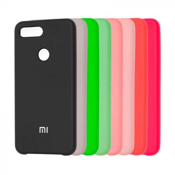Чехол Xiaomi Mi 8 Lite Soft Touch голубой...
