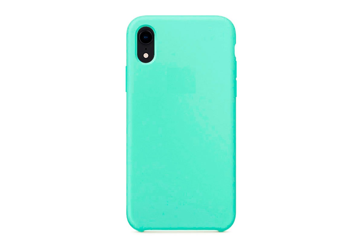 Чехол для iPhone XS Max Soft Touch бирюза...