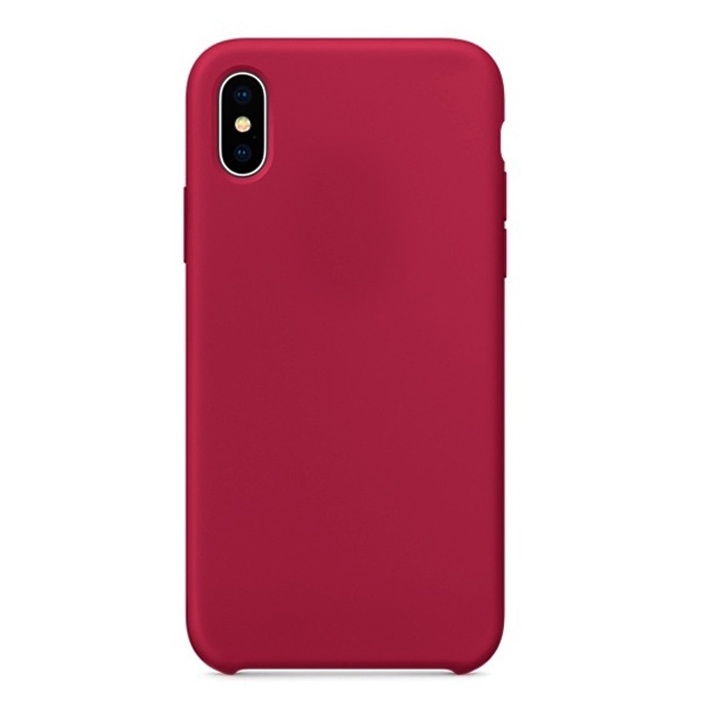 Чехол для iPhone XR Soft Touch малиновый...