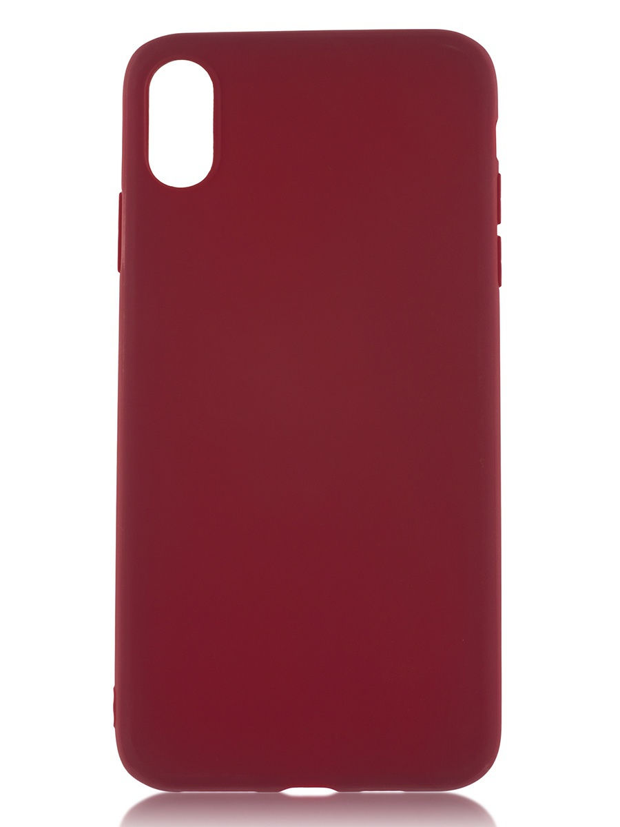 Чехол для iPhone XS Max Soft Touch бордовый...