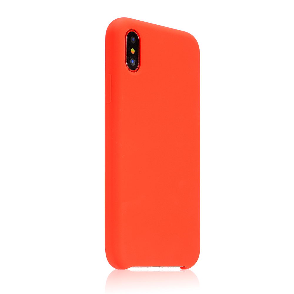 Чехол для iPhone XS Max Soft Touch оранжевый...