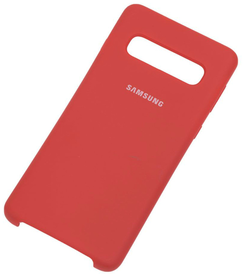 Чехол Samsung S10 Plus 2019 Soft Touch красный...