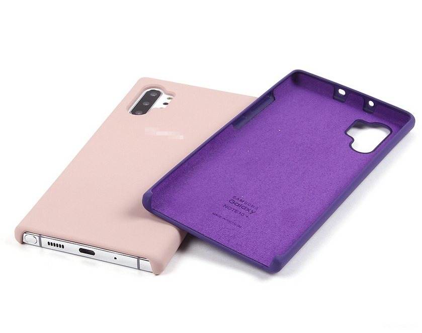 Чехол Samsung Note 10 Plus Soft Touch бежевый...