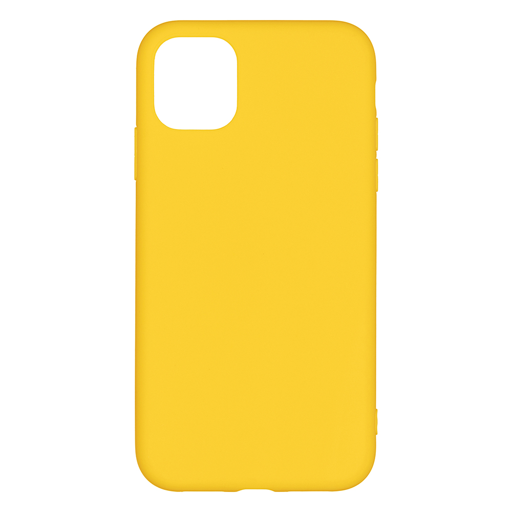 Чехол для iPhone 11 Soft Touch желтый...