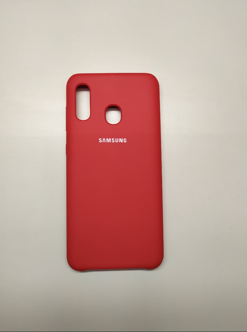 Чехол Samsung A20 / A30 Soft Touch красный...
