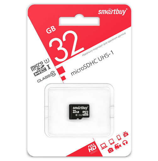 Карта памяти Smartbuy micro SD 32GB class 10...