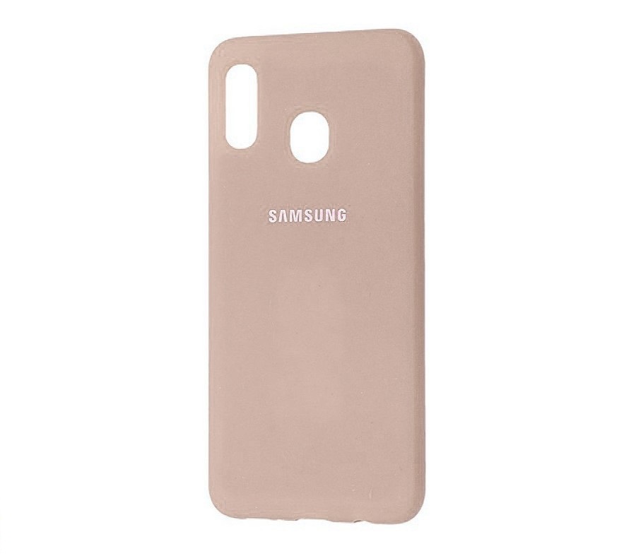 Чехол Samsung A20 / A30 Soft Touch бежевый...