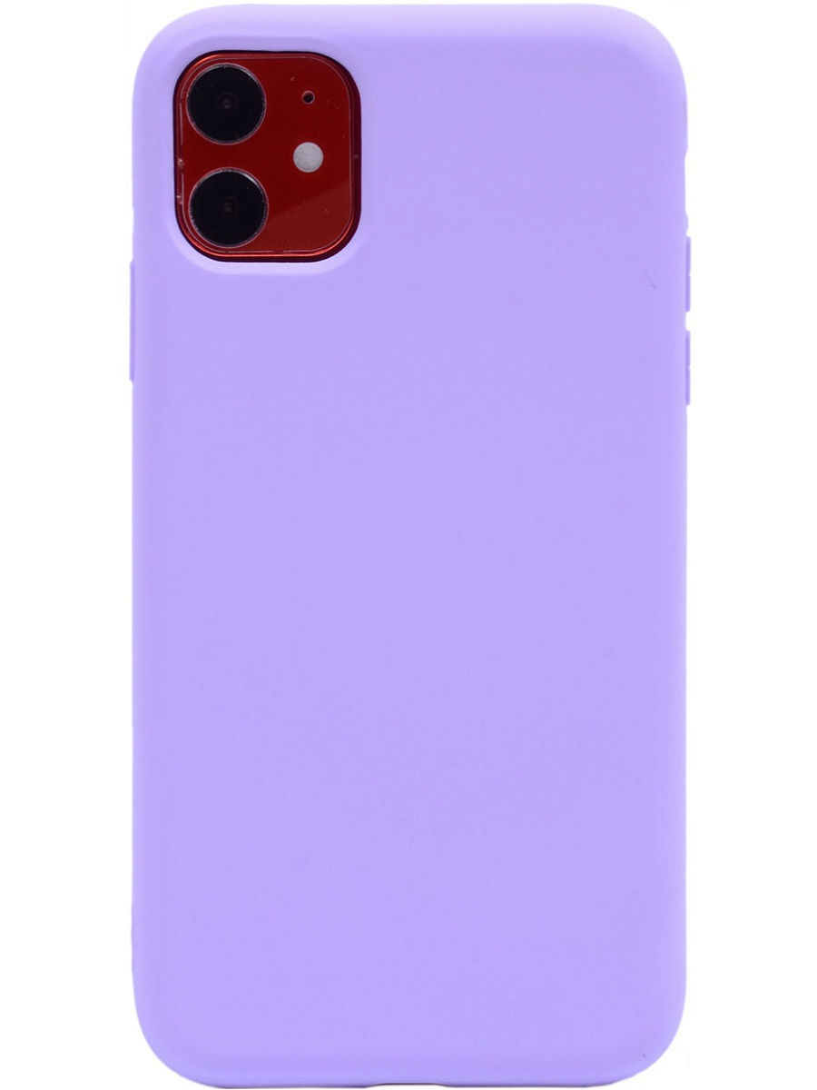 Чехол для iPhone 11 Soft Touch сиреневый...