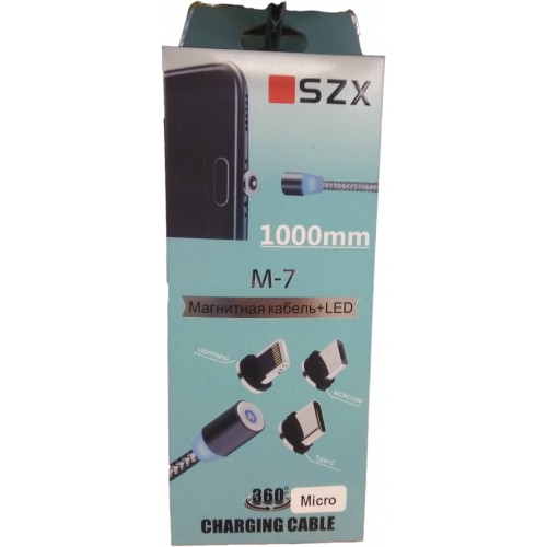 Кабель microUSB SZX M7 магнитный...
