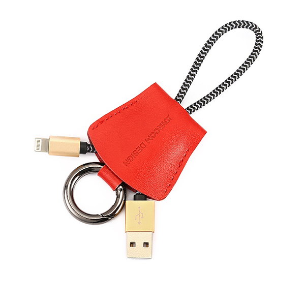 Кабель Lightning iPhone 5G/iPod/iPad Joyroom Fabric Keyring JR-S119 0.18m (брелок/кожа)