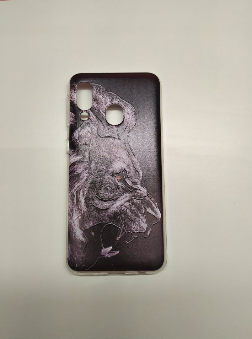 Чехол Samsung A40 силикон / черный...