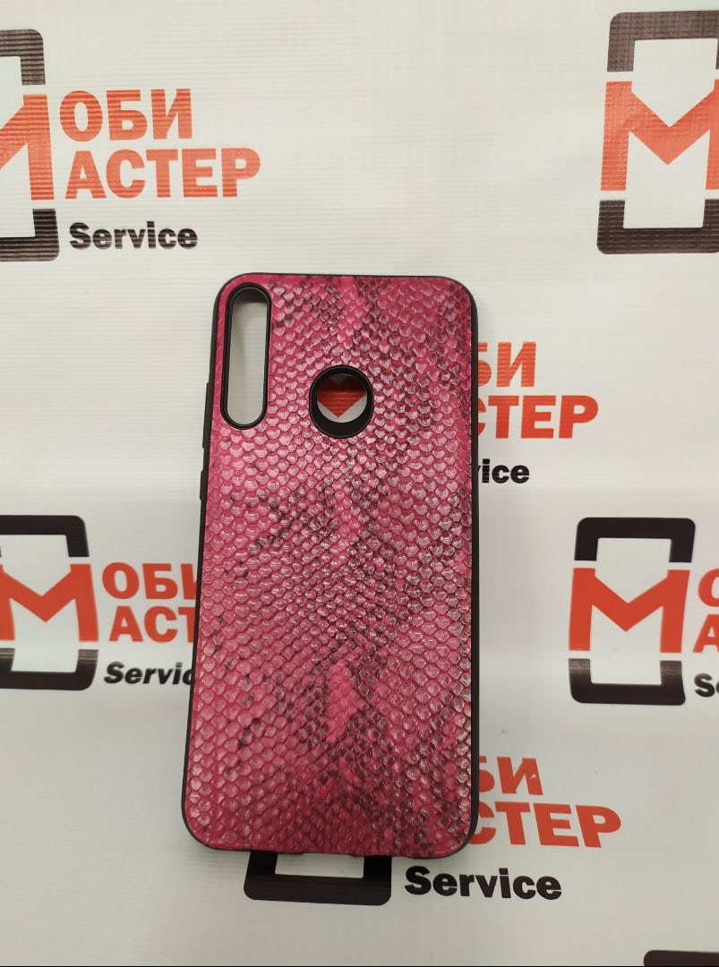 Чехол Huawei Honor Y7P 2020 Pitone / малиновый...