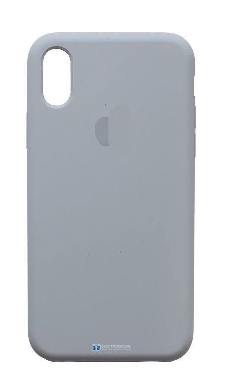 Чехол для iPhone X / XS Soft Touch серый...