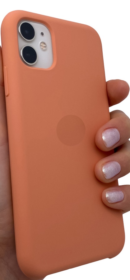 Чехол для iPhone 11 Logo оранжевый...