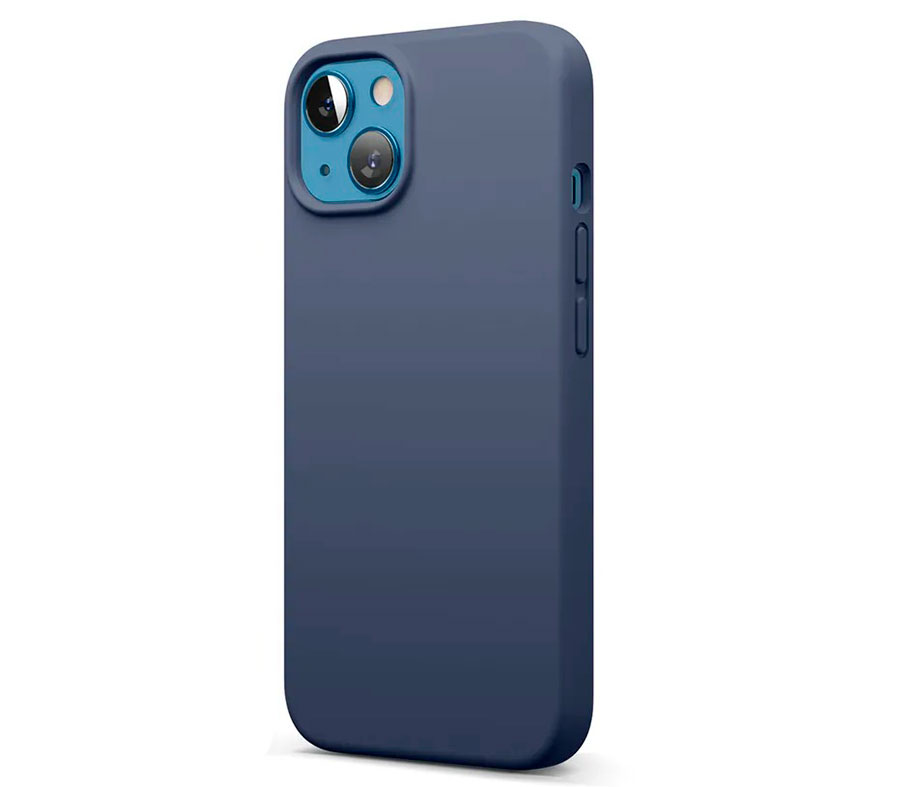 Чехол для iPhone 12 mini Soft Touch синий...