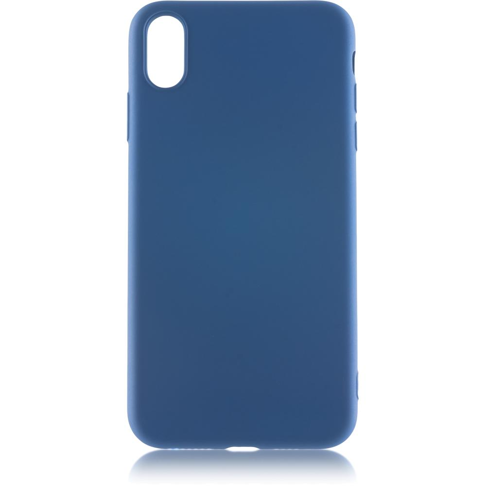 Чехол для iPhone X / XS Soft Touch синий Orig ...