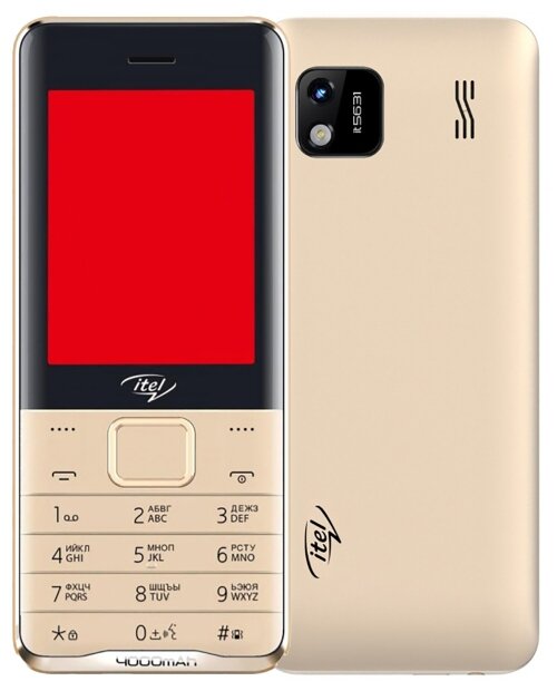 Телефон ITEL IT5631 2.8" 4000mAh 2 sim, Power Bank Gold