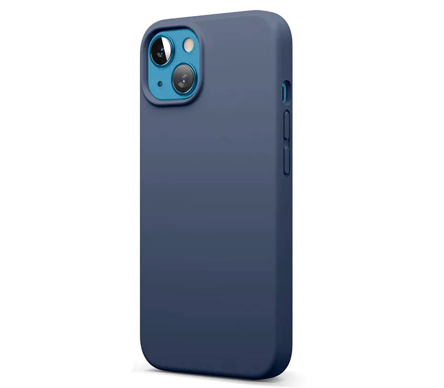 Чехол для iPhone 13 mini Soft Touch синий...