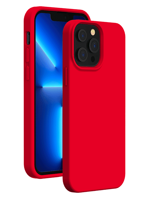 Чехол для iPhone 13 Pro Max Soft Touch красный...
