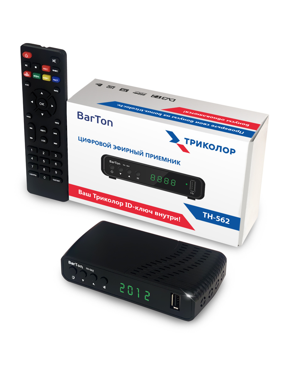 ТВ Ресивер DVB-T2 BarTon TA-562...