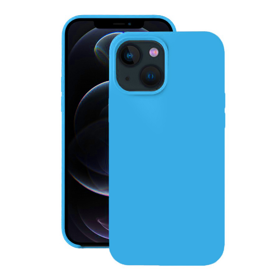 Чехол для iPhone 13 Pro Max Soft Touch голубой...