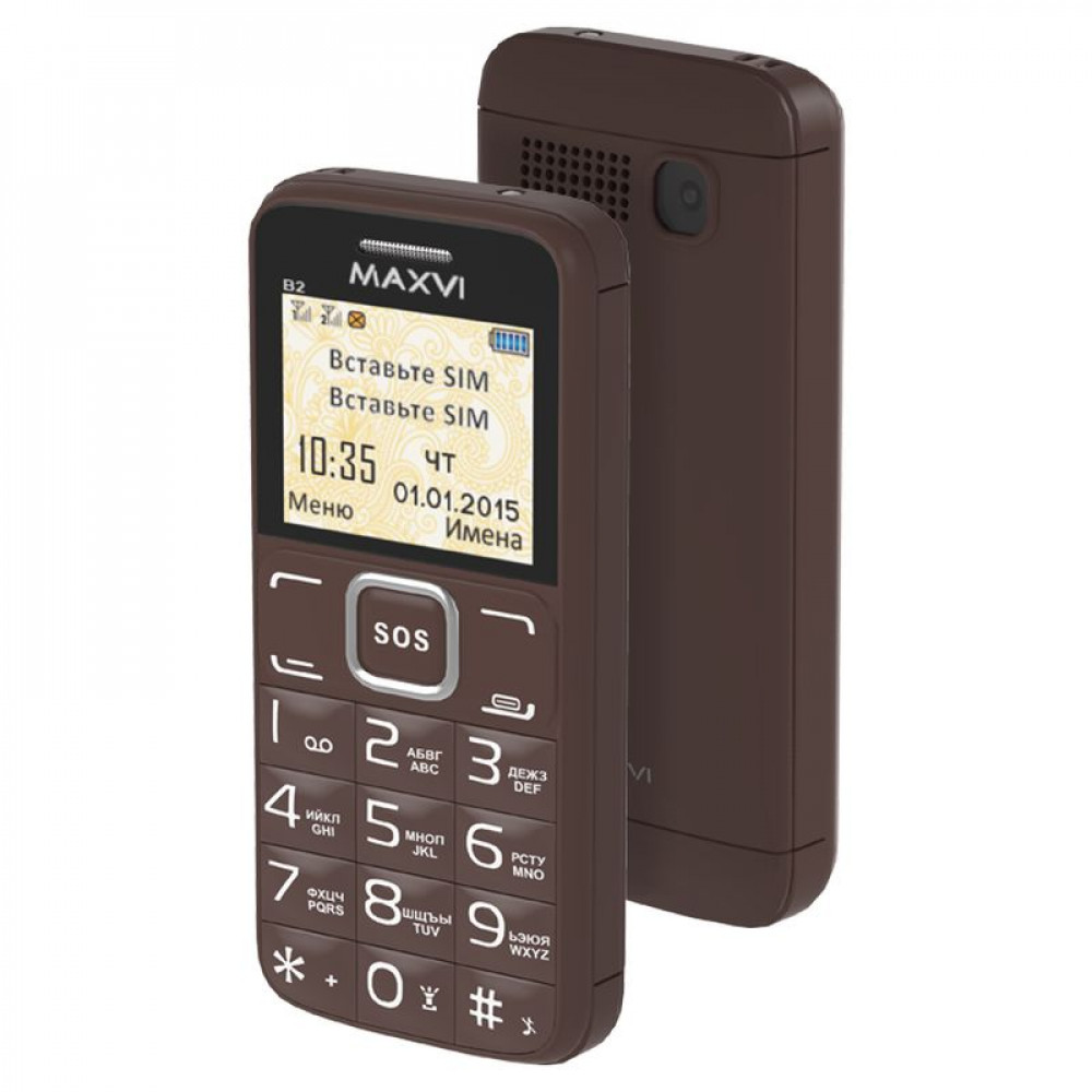 Телефон Maxvi B2 Coffee...