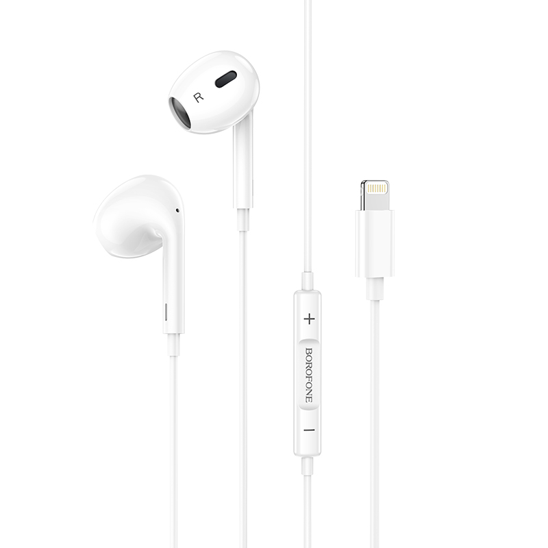 Гарнитура Borofone Earphone BM30 Max Lightning (белый)