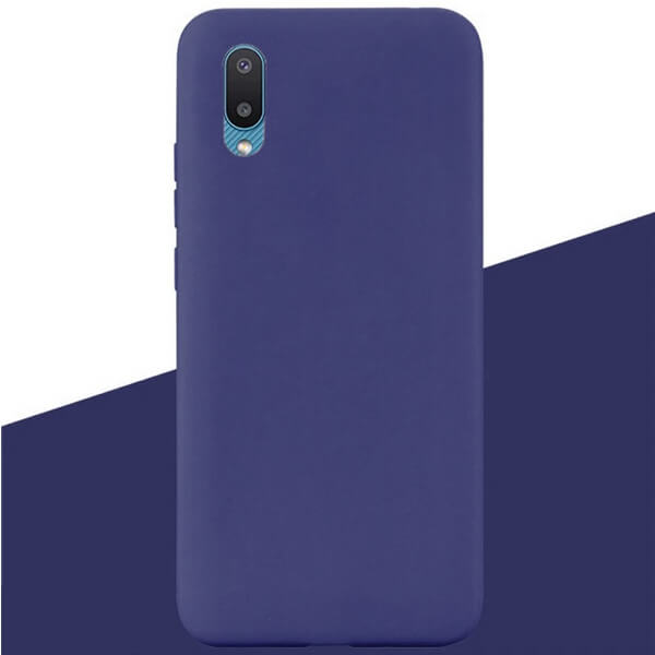 Чехол для Samsung A02 / M02 Soft Touch синий...