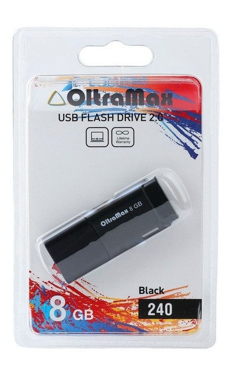 Флеш-накопитель OltraMax 240 8GB Black...