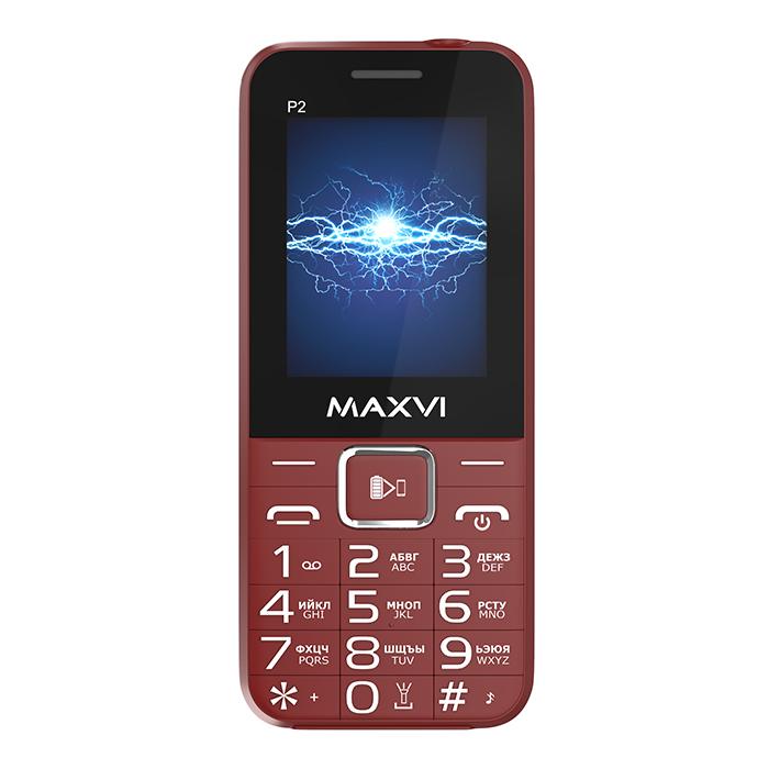 Телефон Maxvi P2 2.4 2sim, функция Power Bank...