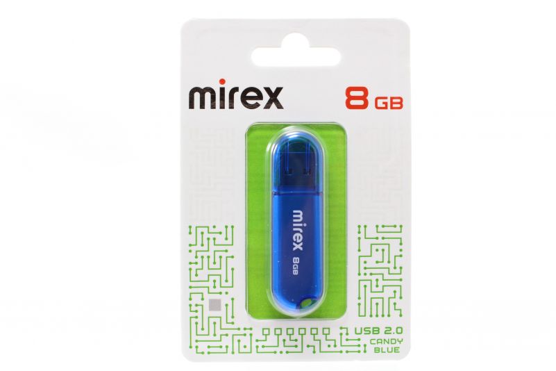 Флеш-накопитель 8GB Mirex CANDI BLUE...