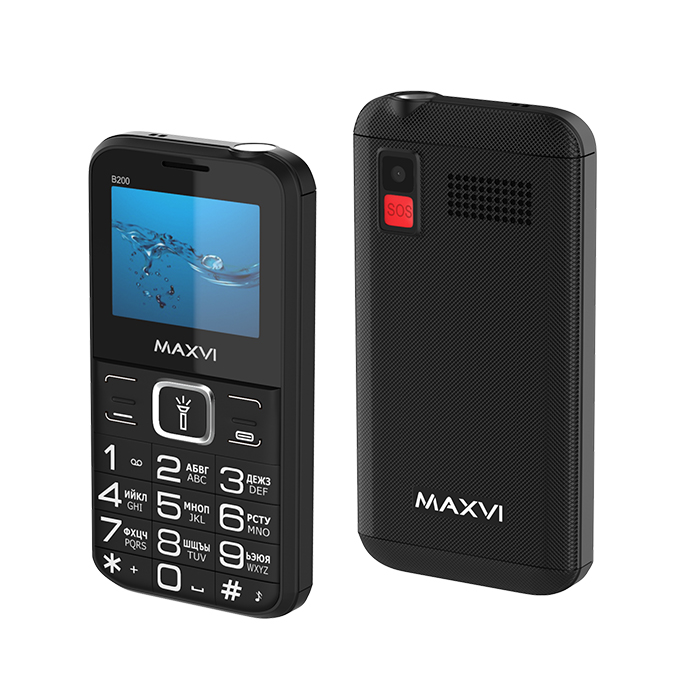 Телефон Maxvi B200 Black...