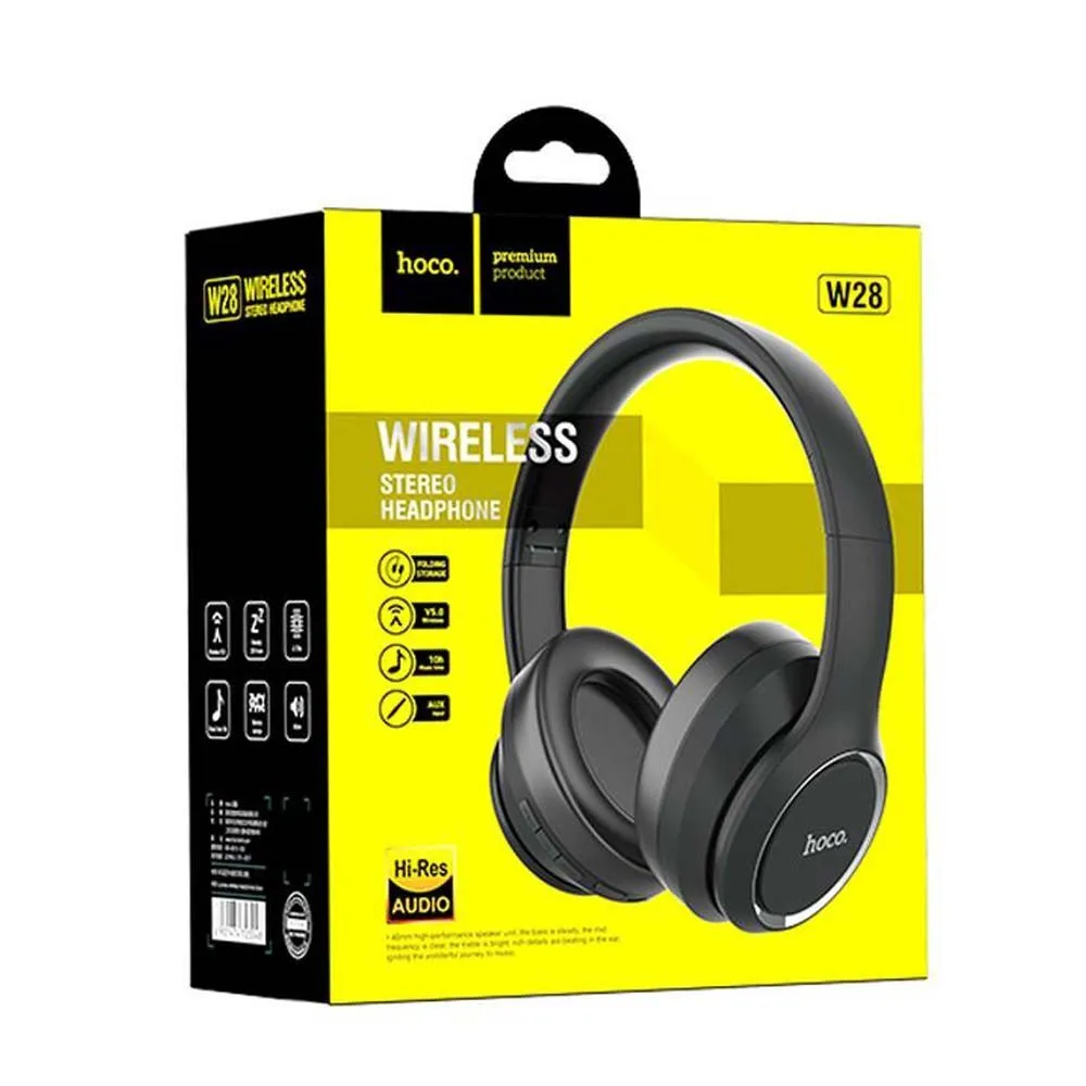Bluetooth-гарнитура Hoco W28 черный...