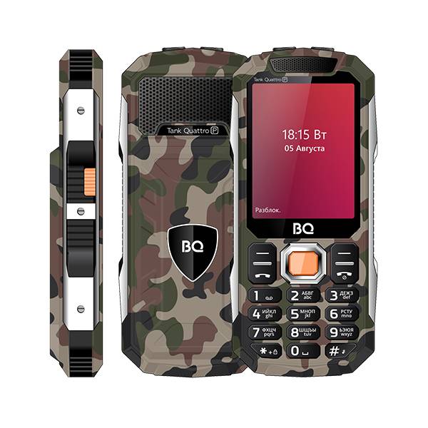 Телефон BQ 2817 Tank Quattro Power Камуфляж...